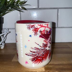 New! STARBUCKS 2023 Holiday Pink Rose Small Ceramic Tumbler